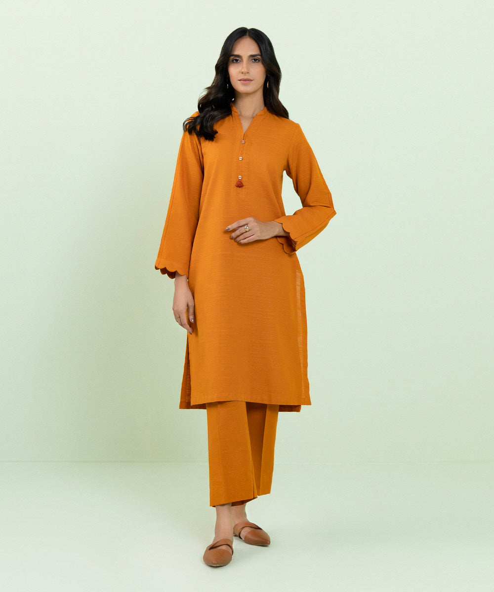 Sapphire - Solid Khaddar Shirt