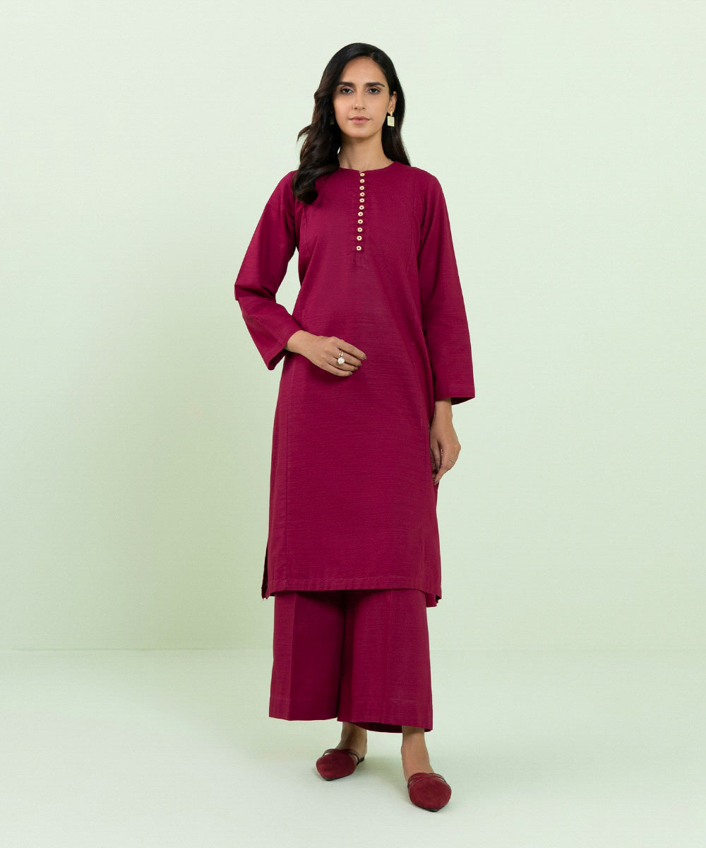 Sapphire - Solid Khaddar Shirt