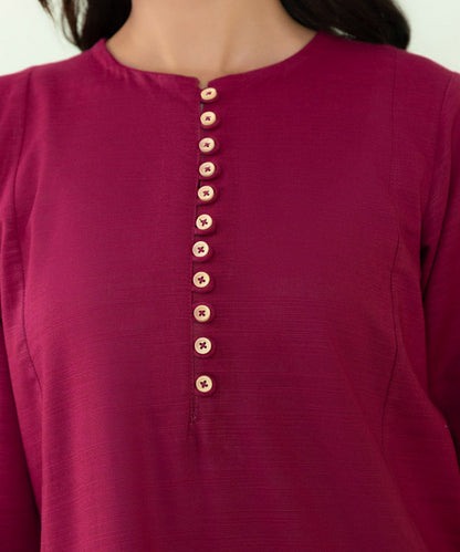 Sapphire - Solid Khaddar Shirt