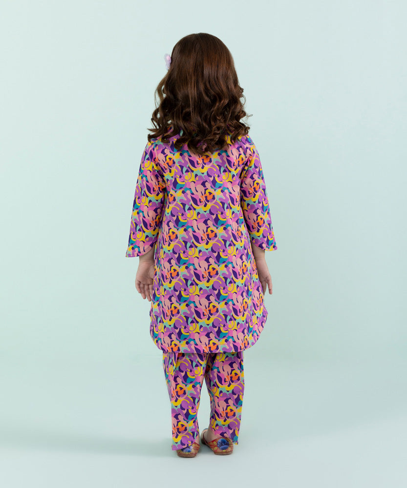 Sapphire - 2 Piece - Printed Cambric Suit