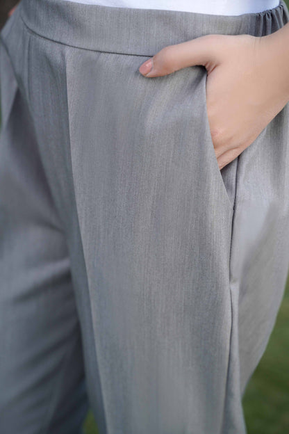 Nishat Linen - Grey Dyed Pants