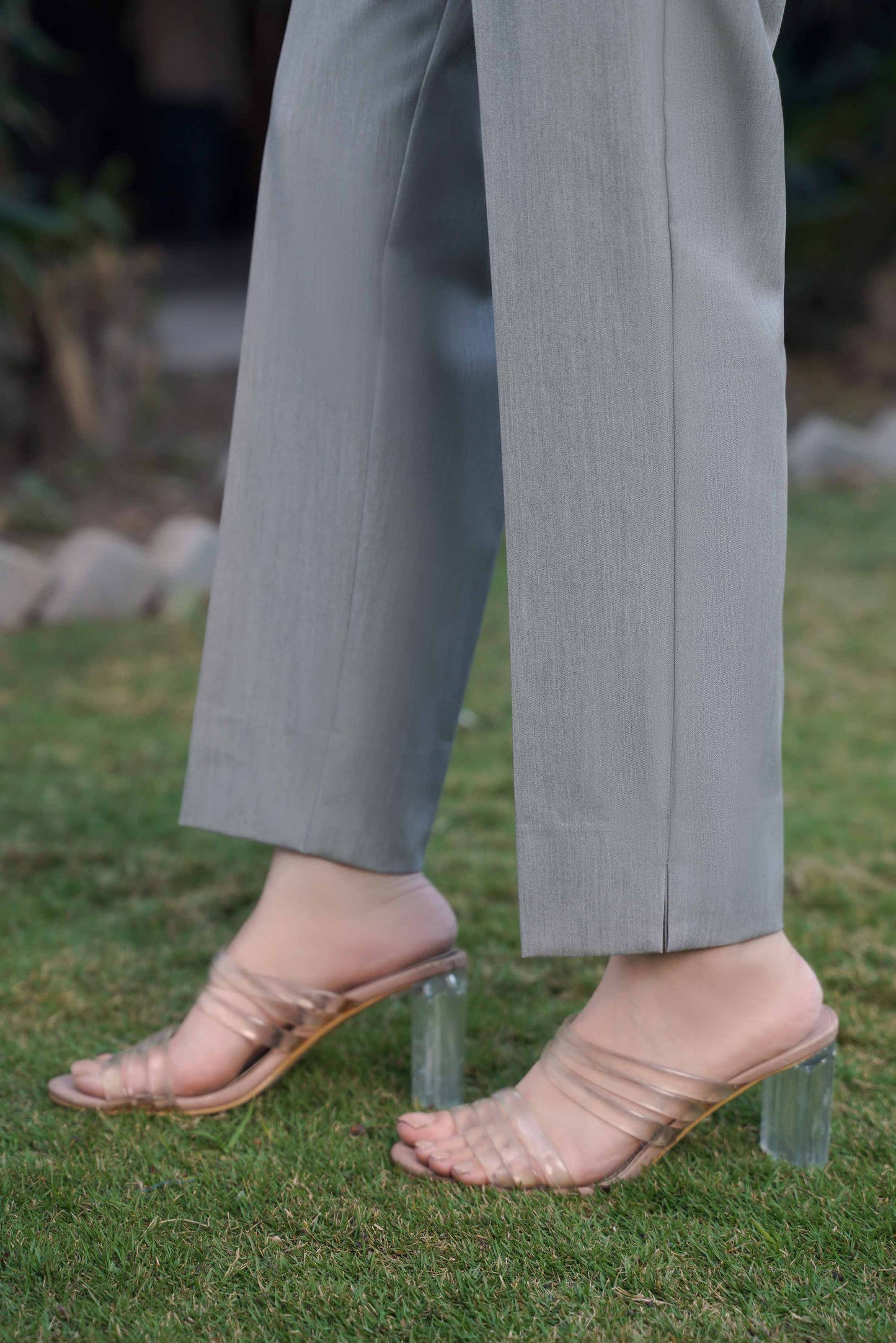 Nishat Linen - Grey Dyed Pants