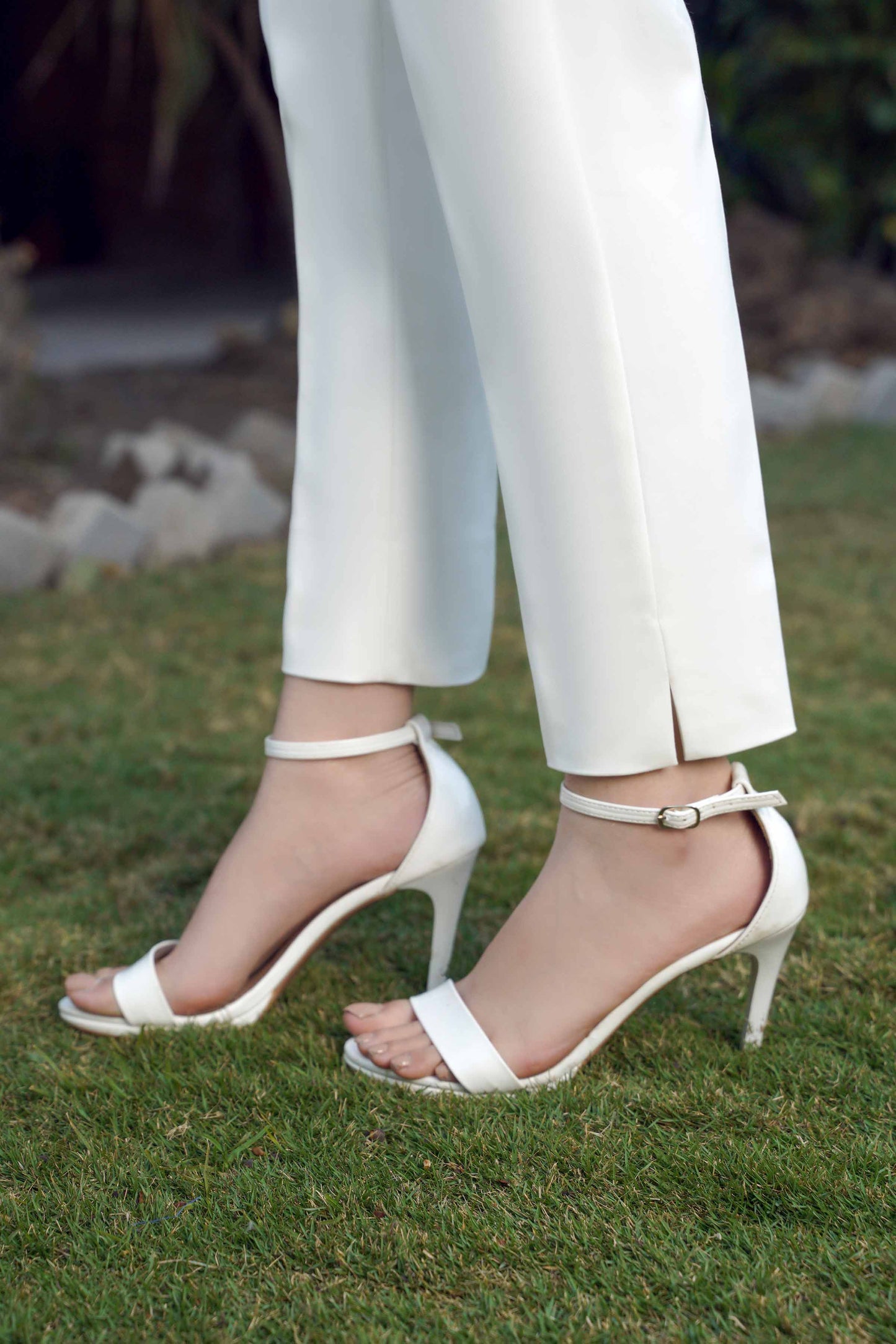 Nishat Linen - Dyed Pants-White