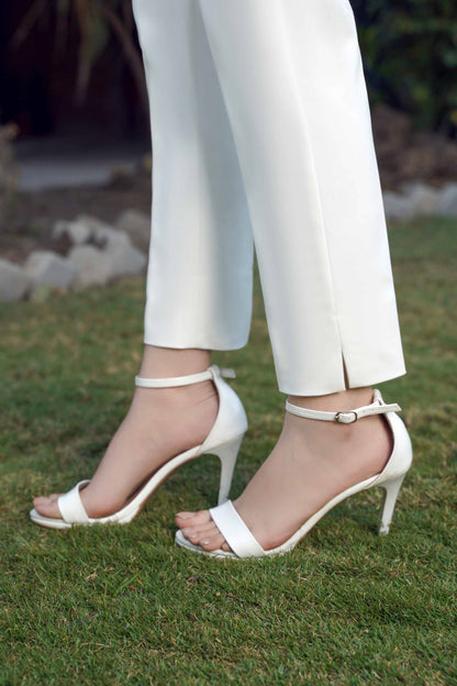 Nishat Linen - Dyed Pants-White