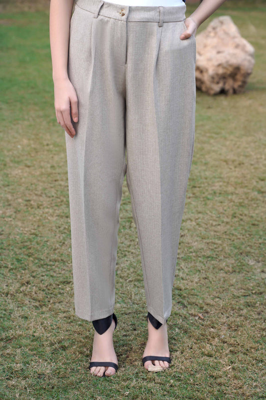 Nishat Linen - Dyed Pants-Grey