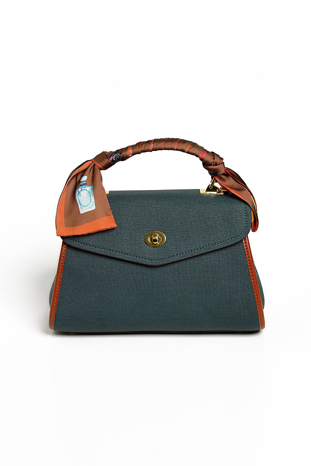 Nishat Linen - Navy Shoulder Bag-428862121-S22