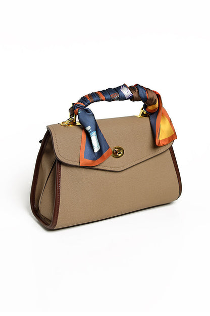 Nishat Linen - Khaki Shoulder Bag-428862130-S22