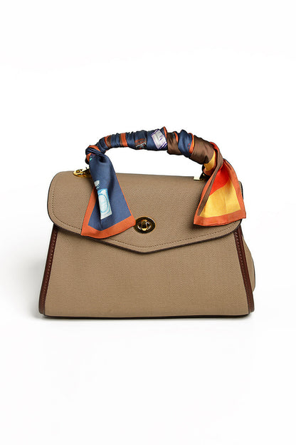 Nishat Linen - Khaki Shoulder Bag-428862130-S22