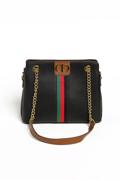 Nishat Linen - Black Shoulder Bag-428882103-S22