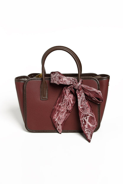 Nishat Linen - Wine Red Shoulder Bag-428902122-S22