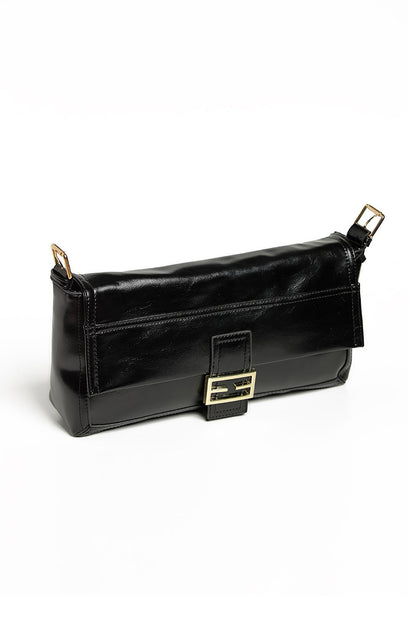 Nishat Linen - Black Shoulder Bag-428972103-S22