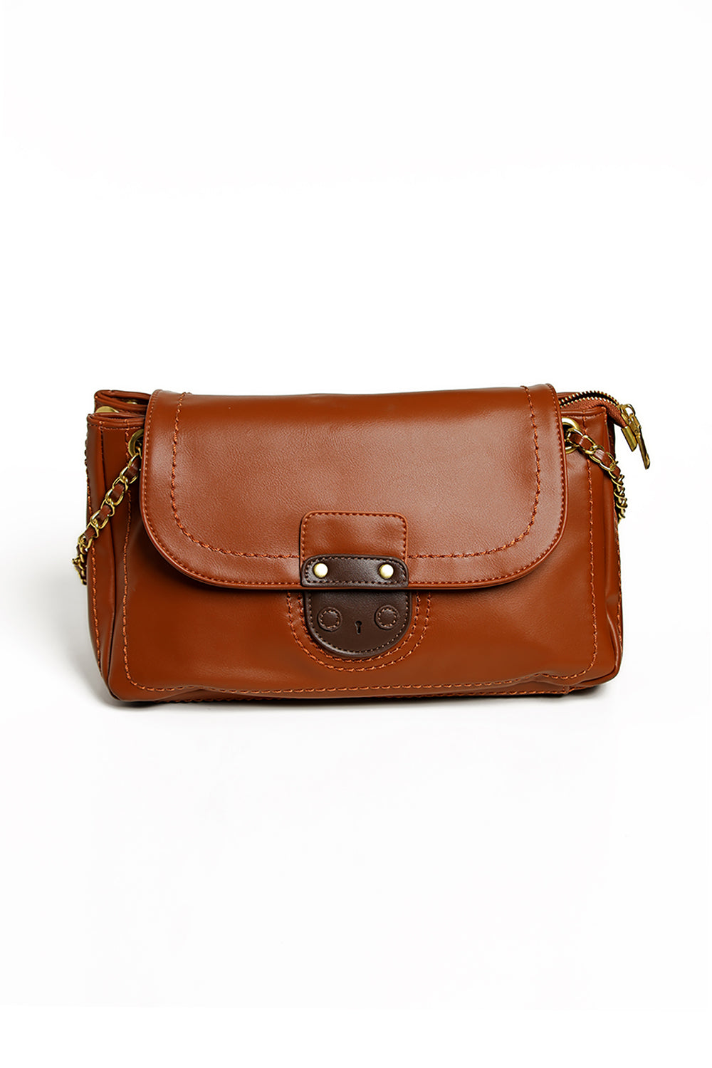 Nishat Linen - Brown Shoulder Bag-428982113-S22