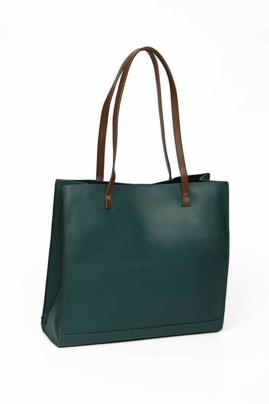 Nishat Linen - Dark Green Hand Bag-430142104
