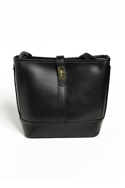 Nishat Linen - Black Hand Bag-429032103-S22