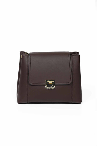 Nishat Linen - Coffee Shoulder Bag-429052117
