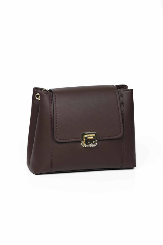 Nishat Linen - Coffee Shoulder Bag-429052117