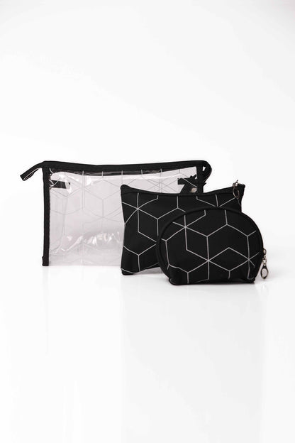 Nishat Linen - Black Vanity Bag-429182103