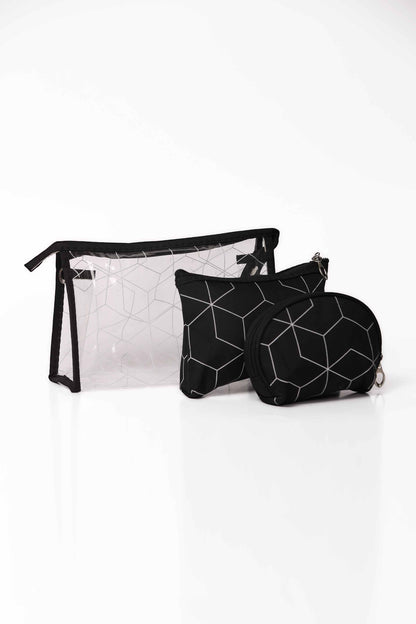 Nishat Linen - Black Vanity Bag-429182103