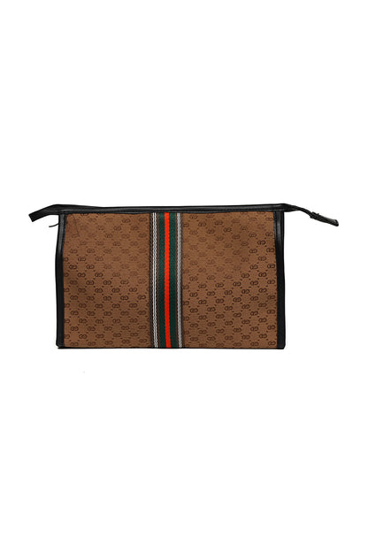 Nishat Linen - Coffee Vanity Bag-429322117-S22