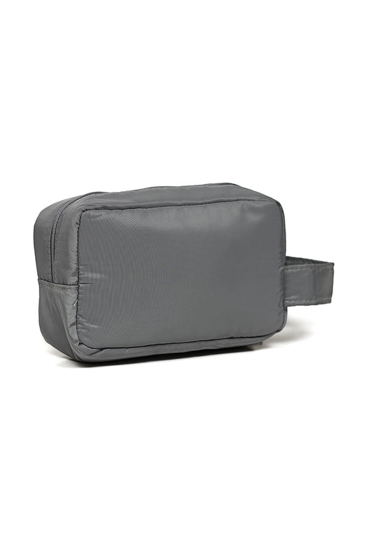 Nishat Linen - Dark Grey Vanity Bag-429362111-S22
