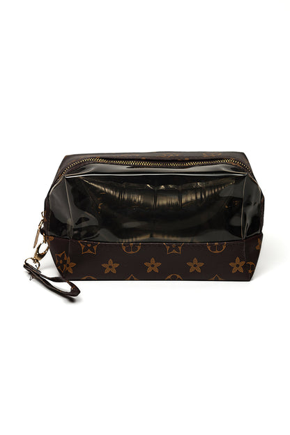 Nishat Linen - Coffee Vanity Bag-429422117-S22