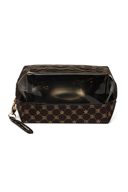 Nishat Linen - Coffee Vanity Bag-429432117-S22