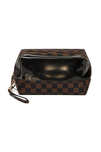 Nishat Linen - Brown Vanity Bag-429442113-S22