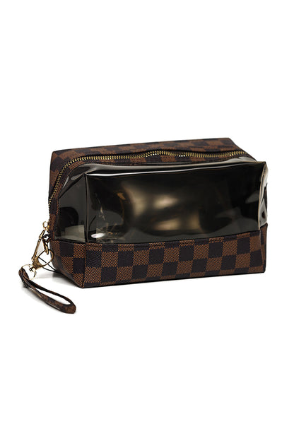 Nishat Linen - Brown Vanity Bag-429442113-S22