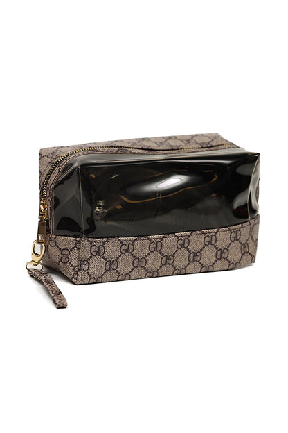 Nishat Linen - Brown Vanity Bag-429452113-S22