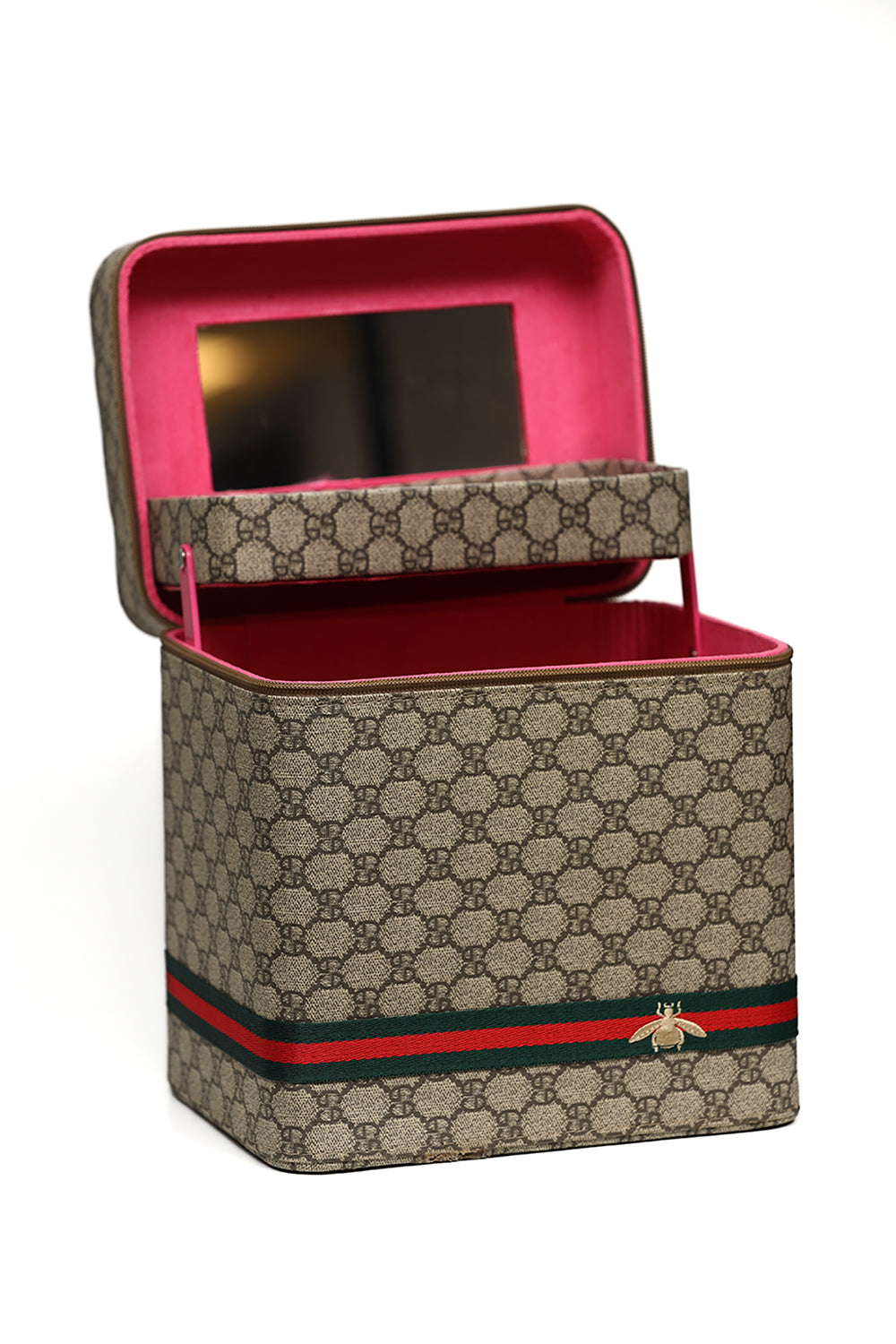 Nishat Linen - Light Coffee Vanity Bag-429492117-S22
