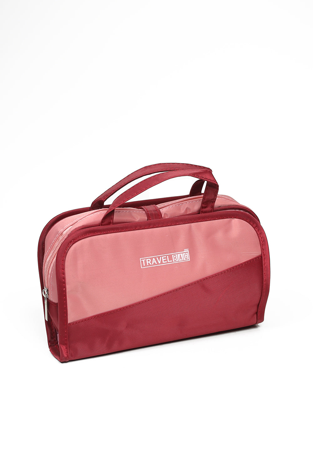Nishat Linen - Khaki & Wine Red Vanity Bag-429512130-W22