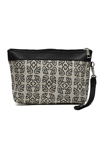 Nishat Linen - Black Vanity Bag-429532103-S22