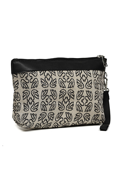 Nishat Linen - Black Vanity Bag-429532103-S22