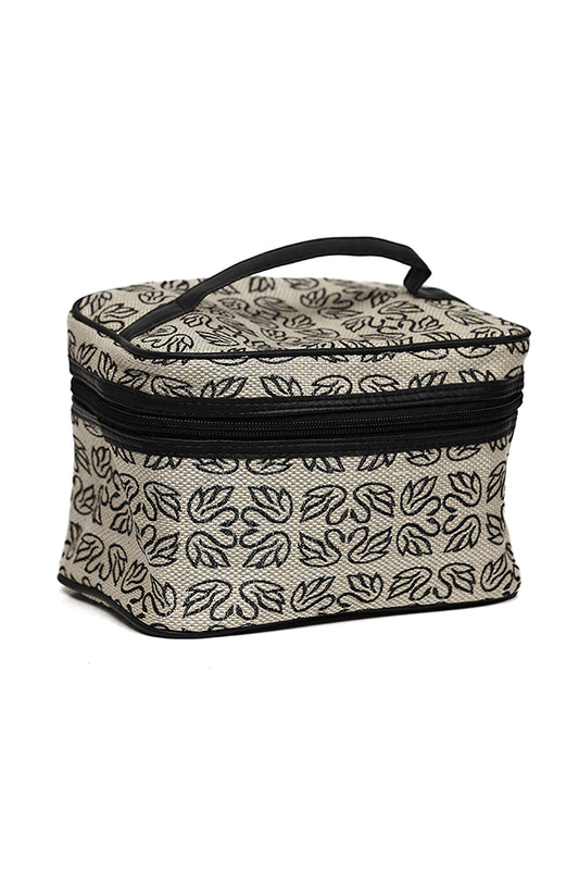 Nishat Linen - Black Vanity Bag-429542103-S22