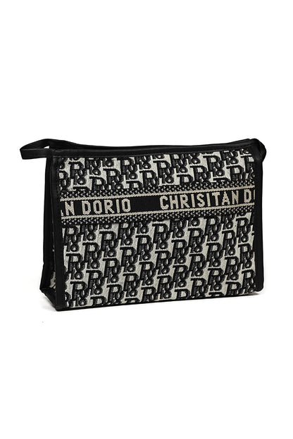 Nishat Linen - Black Vanity Bag-429572103-S22