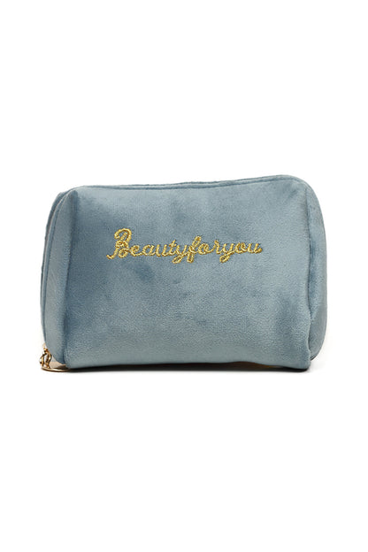 Nishat Linen - Light Blue Vanity Bag-429582108-S22