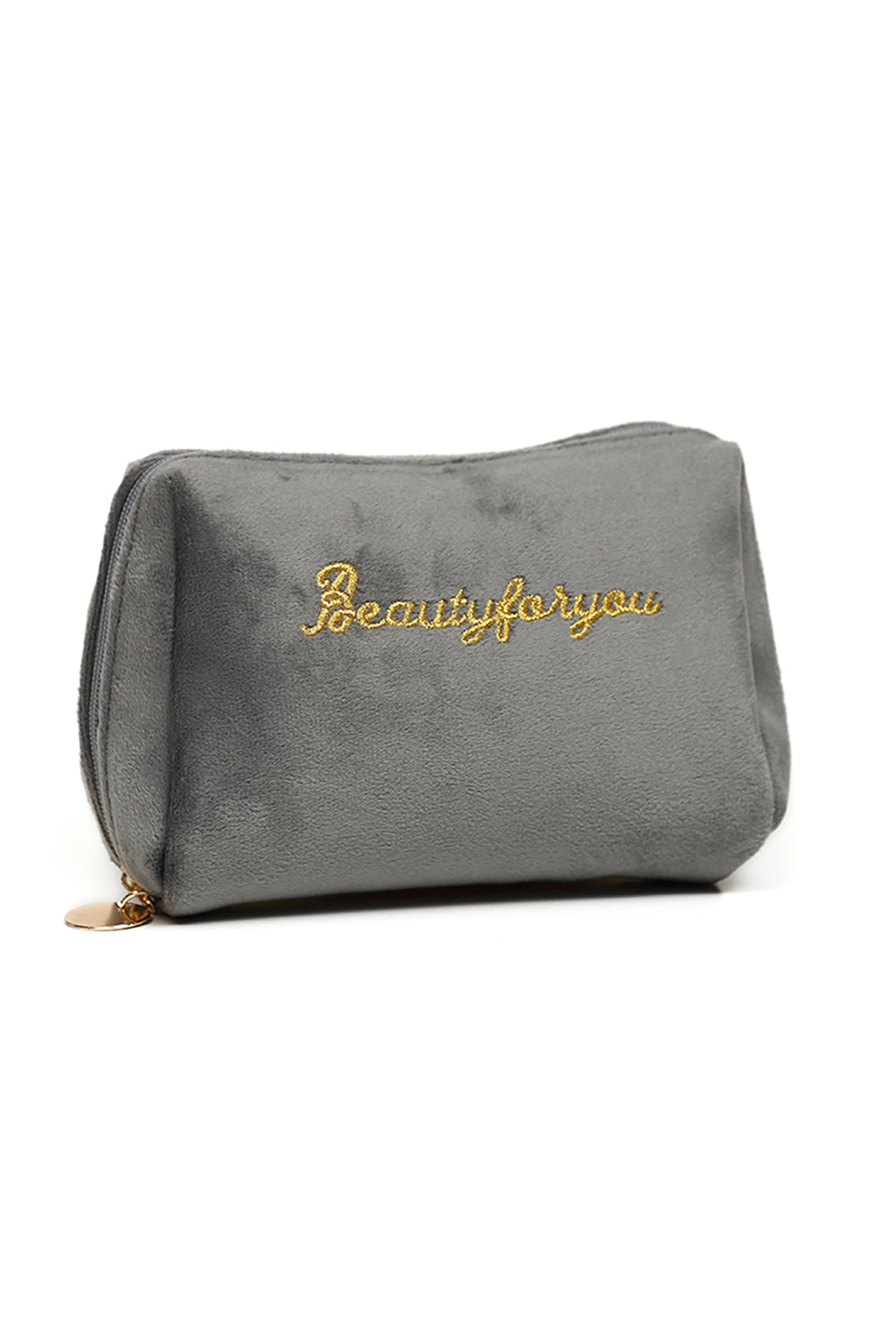 Nishat Linen - Grey Vanity Bag-429582111-S22
