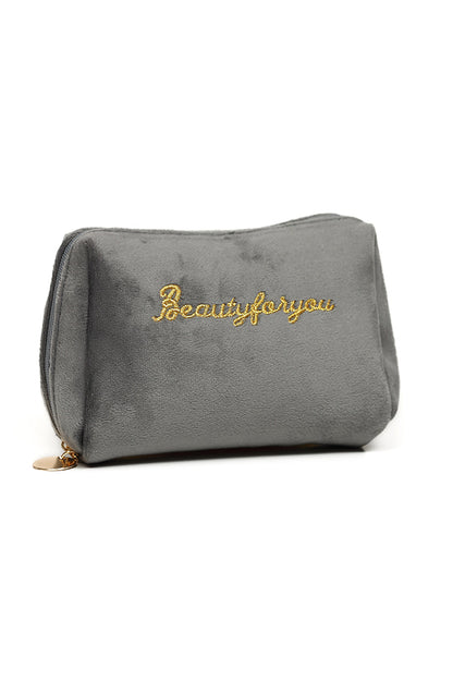 Nishat Linen - Grey Vanity Bag-429582111-S22