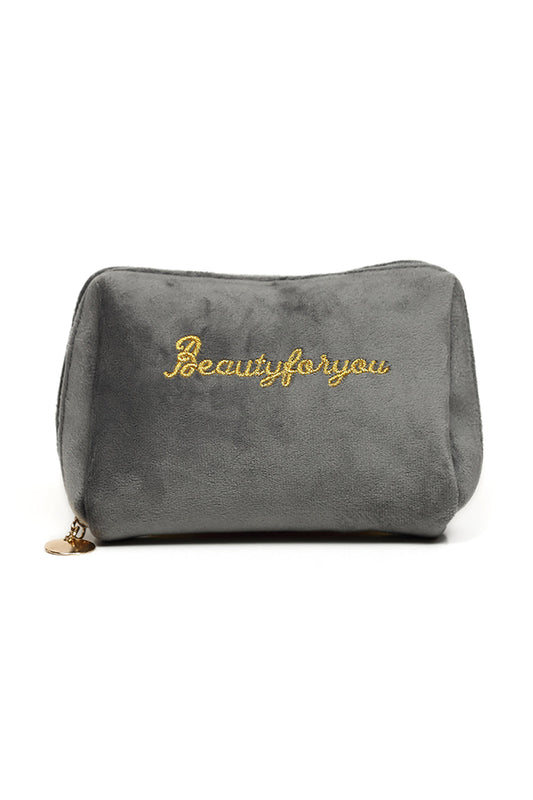 Nishat Linen - Grey Vanity Bag-429582111-S22