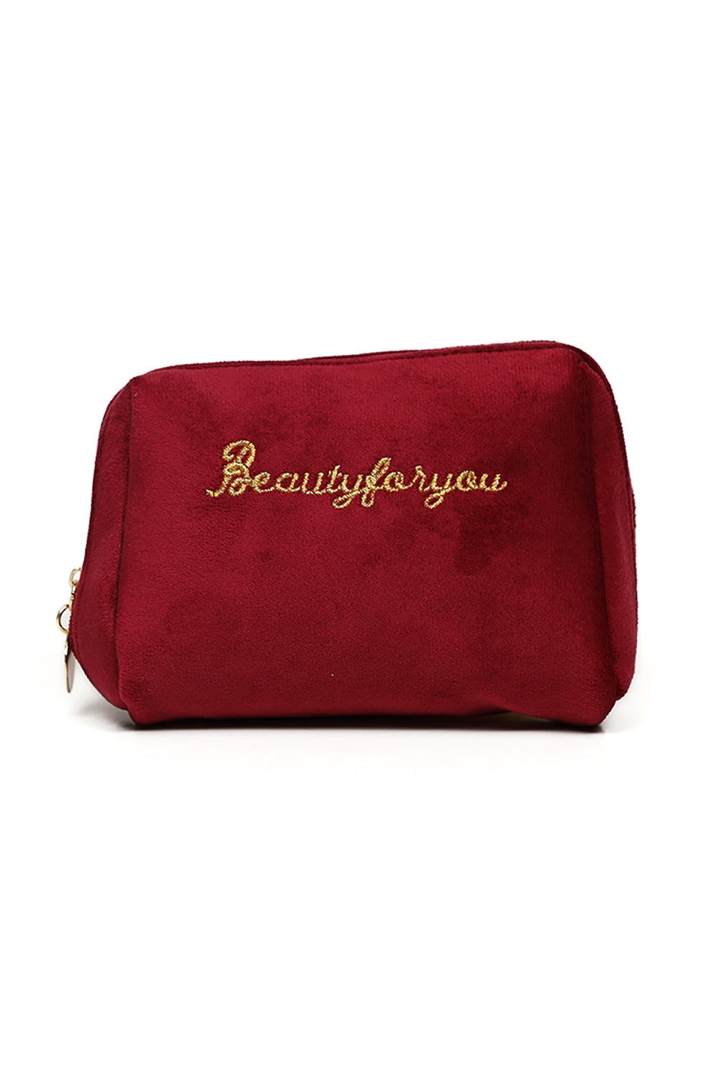 Nishat Linen - Wine Red Vanity Bag-429582122-S22
