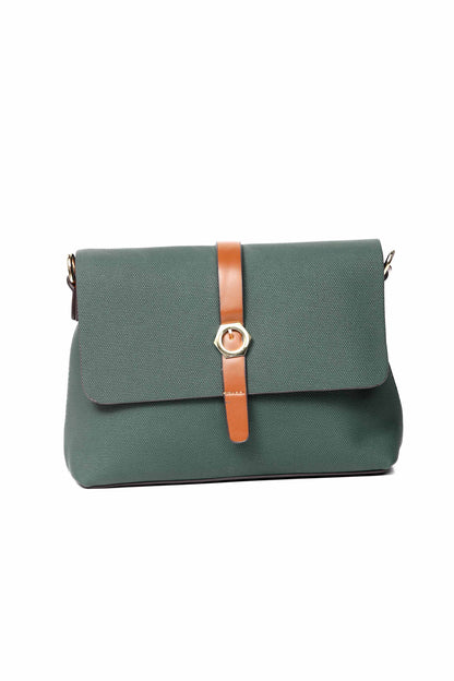 Nishat Linen - Dark Green Shoulder Bag-430062104