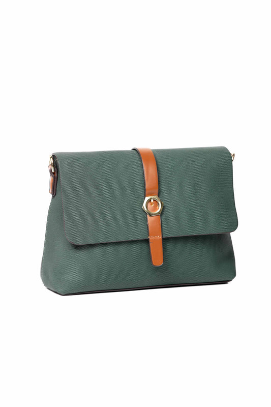 Nishat Linen - Dark Green Shoulder Bag-430062104