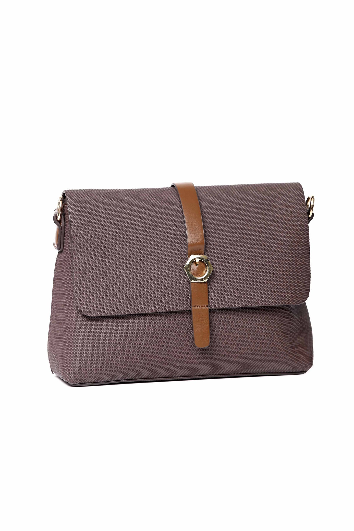 Nishat Linen - Coffee Shoulder Bag-430062117