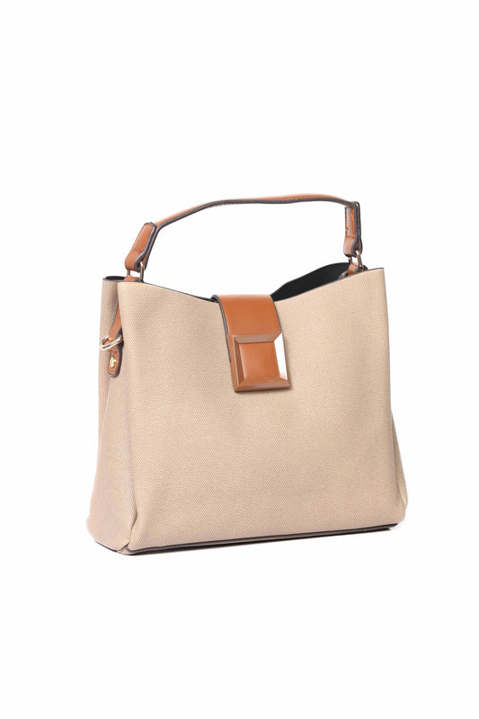 Nishat Linen - Khaki Shoulder Bag-430092130