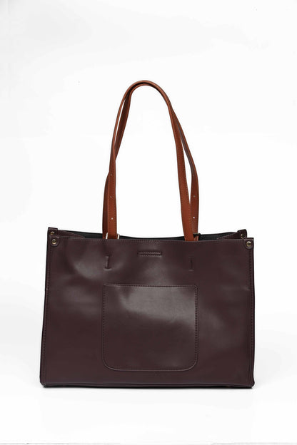 Nishat Linen - Coffee Hand Bag-430152117