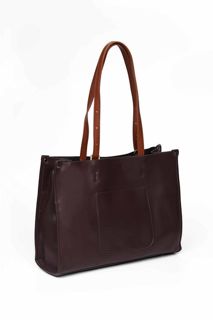 Nishat Linen - Coffee Hand Bag-430152117