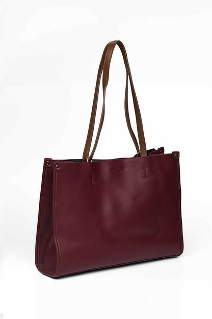 Nishat Linen - Wine Red Hand Bag-430152122