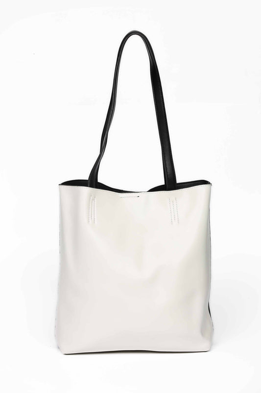 Nishat Linen - Black & Off White Hand Bag-430192103