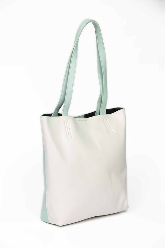 Nishat Linen - Green & Off White Hand Bag-430192104