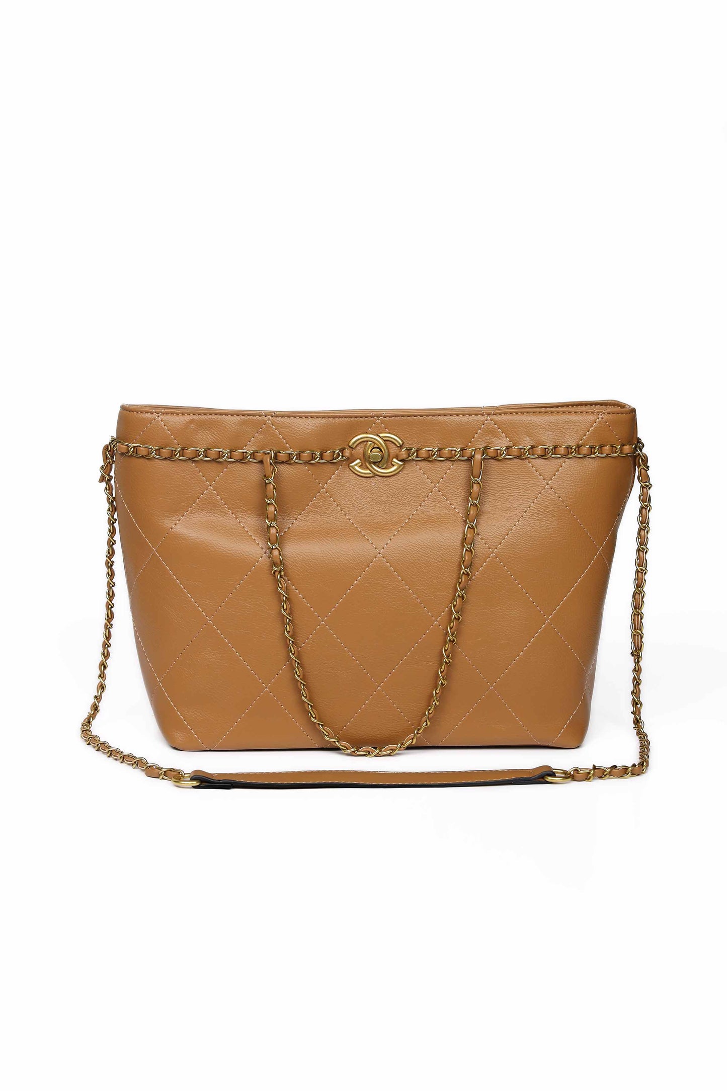 Nishat Linen - Tan Hand Bag-430212126